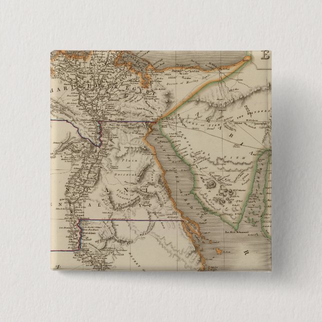 Badge Carré 5 Cm Égypte 16 (Devant)