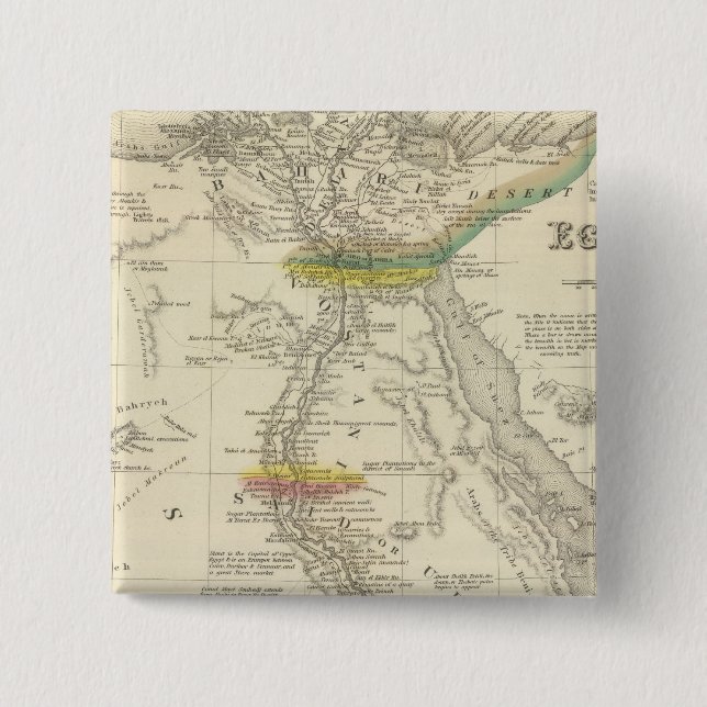 Badge Carré 5 Cm Égypte 7 (Devant)