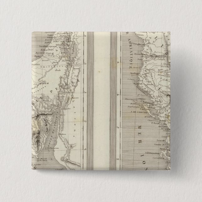 Badge Carré 5 Cm Egypte ancienne, Grèce antique (Devant)