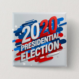 Badge Carré 5 Cm Élection présidentielle de 2020