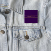 Élégant texte personnalisable | Gold & Deep Purple