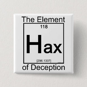 Badge Carré 5 Cm Élément HAX