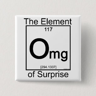 Badge Carré 5 Cm Élément OMG