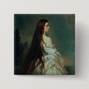 Badge Carré 5 Cm Elizabeth de la Bavière