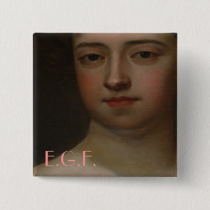Badge Carré 5 Cm Elizabeth Graeme Fergusson I