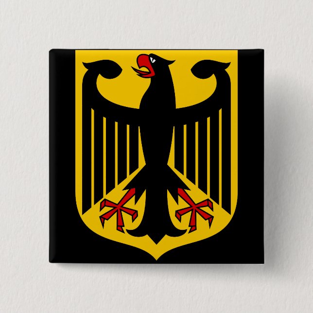 Badge Carré 5 Cm emblème allemand (Devant)