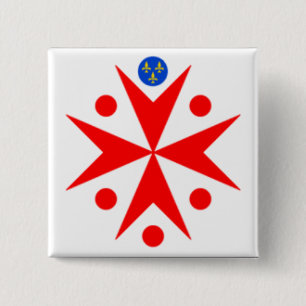Badge Carré 5 Cm Emblème de la Marine Toscane Médicis Médicis