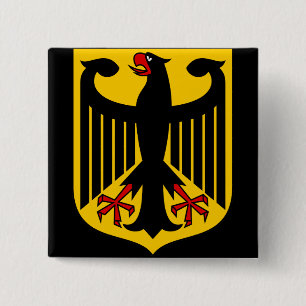 Badge Carré 5 Cm emblème de l'Allemagne