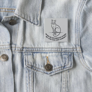 Badge Carré 5 Cm Empathy Matters: Dehumanization Awareness with