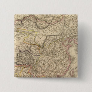Badge Carré 5 Cm Empire chinois, Japon