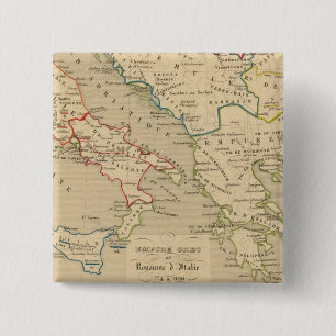 Badge Carré 5 Cm Empire Grec et Royaume d'Italie 774 a 900