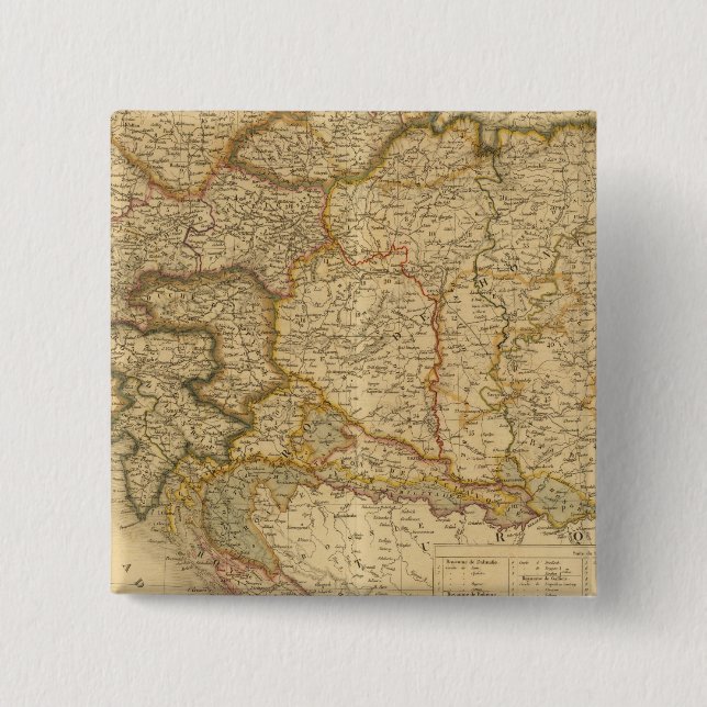 Badge Carré 5 Cm Empire Maps (Devant)