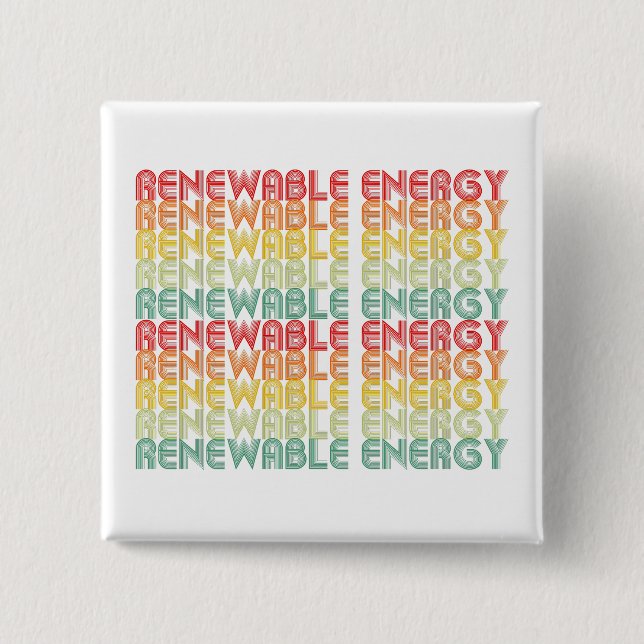 Badge Carré 5 Cm Énergie renouvelable (Devant)