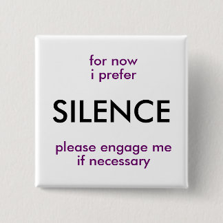 Badge Carré 5 Cm engagez s'il y a lieu