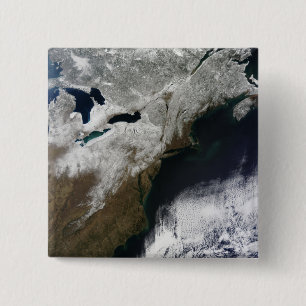 Badge Carré 5 Cm Enneigement s'étendant du Canada