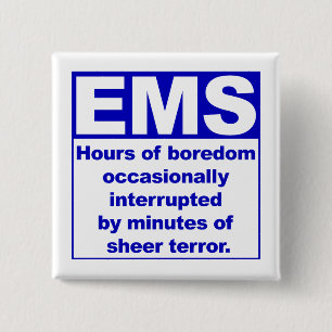 Badge Carré 5 Cm Ennui/terreur