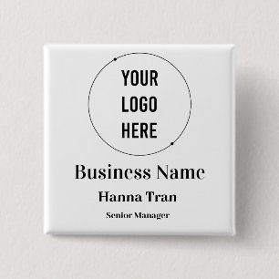Badge Carré 5 Cm Entreprise personnalisée