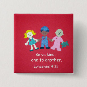 Badge Carré 5 Cm Éphésiens 4:32
