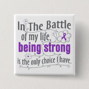 Badge Carré 5 Cm Epilepsy In The Battle