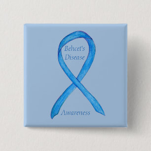 Badge Carré 5 Cm Épingle d'art Ruban personnalisé de sensibilisatio