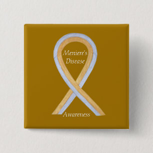 Badge Carré 5 Cm Épingle personnalisée de ruban de sensibilisation