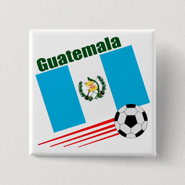 Badge Carré 5 Cm Équipe de football du Guatemala (Devant)