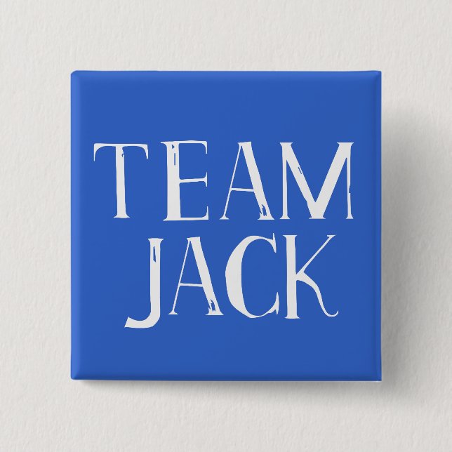 Badge Carré 5 Cm Équipe Jack (Devant)