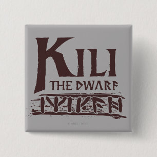 Badge Carré 5 Cm Erebor - Nom de Kili