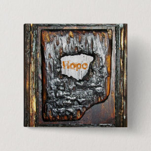 Badge Carré 5 Cm Espoir