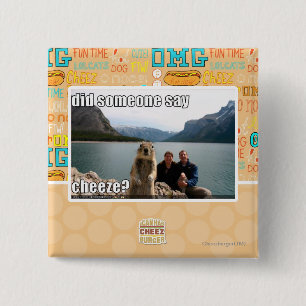 Badge Carré 5 Cm Est-ce que quelqu'un a dit le cheeze ?