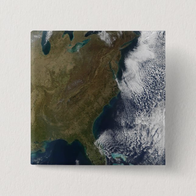 Badge Carré 5 Cm Est des États-Unis 2 (Devant)