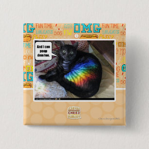 Badge Carré 5 Cm Et je peux DEM de dunette aussi