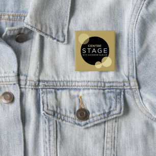 Badge Carré 5 Cm Étape du centre