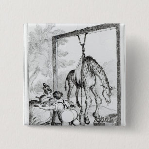Badge Carré 5 Cm État de la girafe, 1829