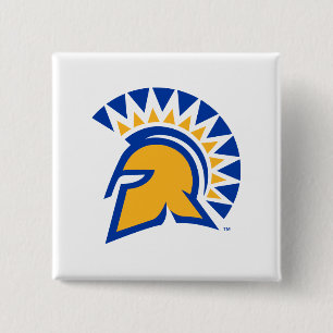 Badge Carré 5 Cm État Spartans de San Jose