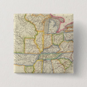 Badge Carré 5 Cm États-Unis 13