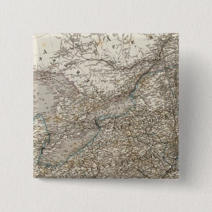 Badge Carré 5 Cm États-Unis d'Amérique Nord-Est