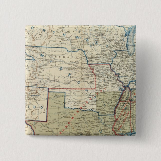 Badge Carré 5 Cm États-Unis décembre 1863 (Devant)