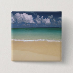 Badge Carré 5 Cm États-Unis, Hawaï. Scène de plage