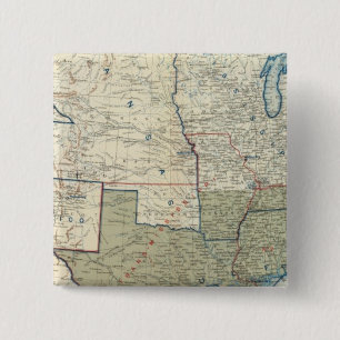 Badge Carré 5 Cm États-Unis Juin 1862