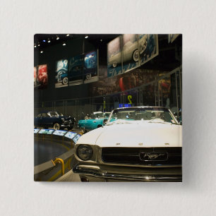 Badge Carré 5 Cm États-Unis, Michigan, Detroit: Ford Rouge Factory 