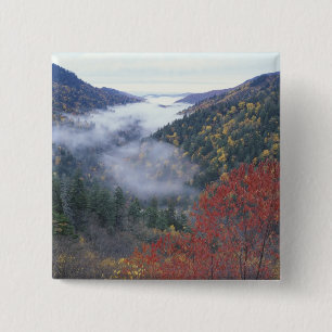 Badge Carré 5 Cm États-Unis, Tennessee, Great Smokey Mountains Nati