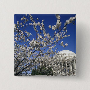 Badge Carré 5 Cm États-Unis, Washington DC. Festival des fleurs de 