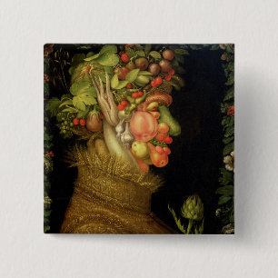 Badge Carré 5 Cm Été, 1573