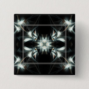 Badge Carré 5 Cm Étoile décorative