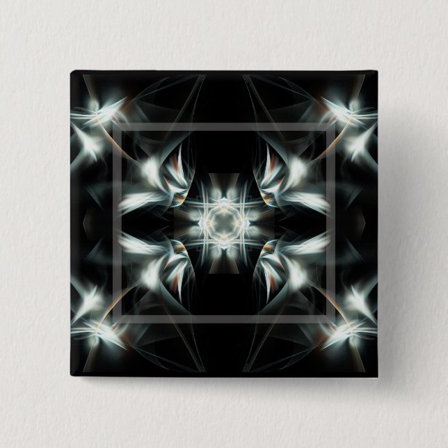 Badge Carré 5 Cm Étoile décorative (Devant)