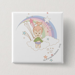 Badge Carré 5 Cm Etoiles arc-en-ciel PEBBLES™