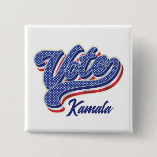 Badge Carré 5 Cm Étoiles et tripes du vote - Élection