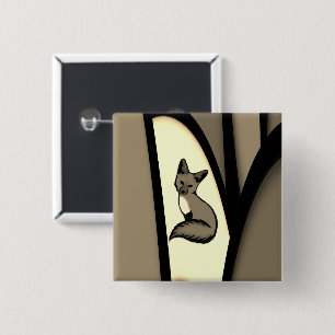 Badge Carré 5 Cm Être Foxy