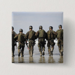 Badge Carré 5 Cm Étudiants de formation à la qualification de l'équ